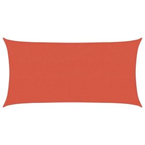 Toldo de vela hdpe terracota 160 g/m² 2x4 m