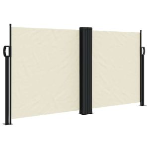vidaXL toldo lateral retráctil crema 120x1200 cm