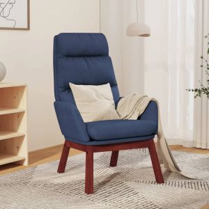 Sillón de relax de tela azul qweo9234