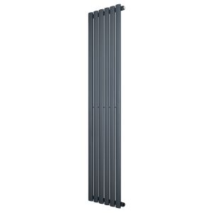 Radiador de columna simple ovalado – 1600 mm x 360 mm – gris antracita
