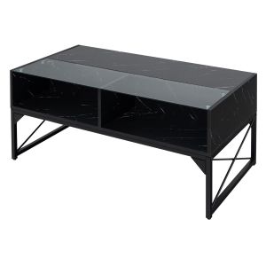 Mesa de centro con iluminación LED 105 x 55