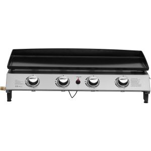 Plancha de gas 4 quemadores "jolly" - 10 kw - gris