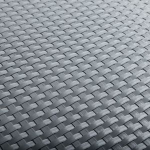 Rollo de ratán trenzado (gris) 90x300 cm