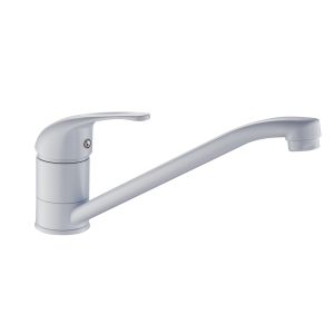 Grifo de fregadero blanco pola