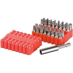 Juego de destornilladores magnéticos 33 piezas fixpoint 43034