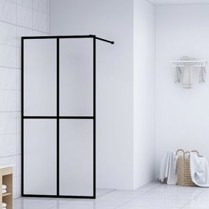 Mampara de ducha vidrio templado esmerilado 80x195 cm