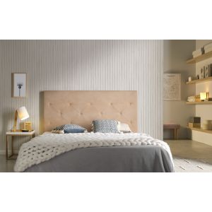 Cabecero zafiro para cama de 160 de tela camel 165x115x8.