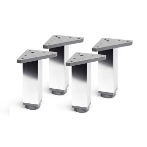 Pata para mueble rei 2-4404.200.21|40x40x200 mm|cromado brillante|4 uds.