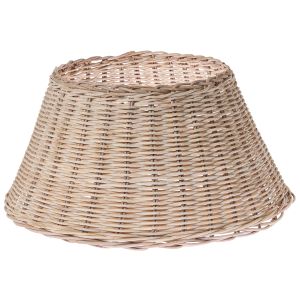 Base de árbol de navidad flocon 47 cm ratán marrón claro