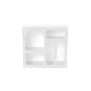 Aparador de madera <<lessa>> - 80 x 37 x 74 cm - blanco
