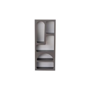 Estantería de madera <<venüs>> - 60 x 32 x 150 cm - gris antracita