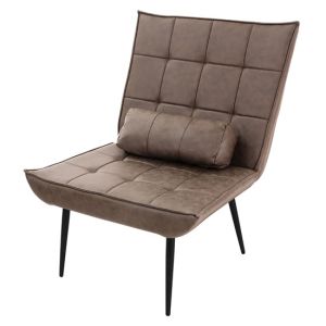 Sillón de relax reclinable con reposapíes y reposabrazos azul