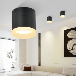 Nettlife empotrable LED negro 8.3x8.3