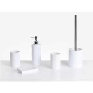 Conjunto de 5 accesorios de baño huallaga blanco