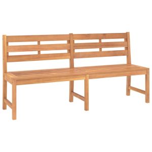 vidaXL banco de jardín de madera maciza de teca 180 cm