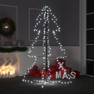 Árbol de navidad 200 luces LED interior y exterior 98x150 cm es8143