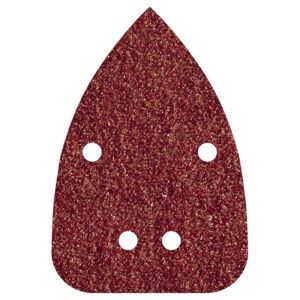 Hojas de lijar adhesivas de corindón perforadas, 96 x 136 mm, grano 120,