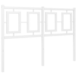vidaXL cabecero de metal blanco 120 cm