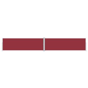 vidaXL toldo lateral retráctil rojo 160x1000 cm