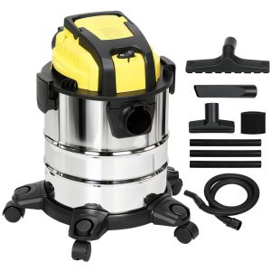 Aspirador 48x48x48.5 cm abs, acero inoxidable color amarillo Homcom