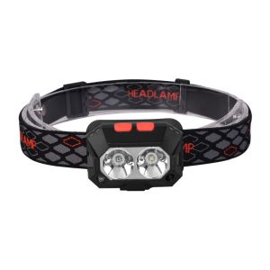 Linterna LED USB 6 modos 1000 lm IPX4 8h pesca lectura recargable
