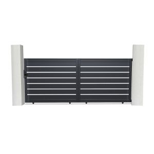 Pack puerta corredera vogel 3,5m h.140cm + 2 postes a.166cm