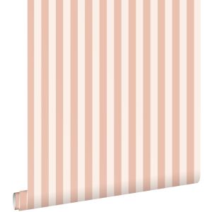 Estahome papel pintado rayas rosa terracota 53 cm x 10.05 m
