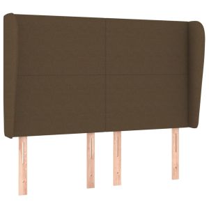 vidaXL cabecero con orejas de tela gris claro 147x23x118/128 cm