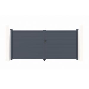 Pack puerta batiente eiger 3m h.180cm + 2 postes