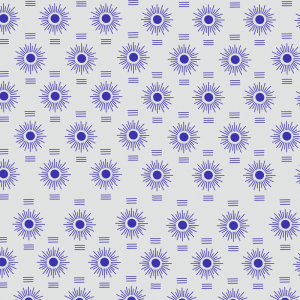 Papel pintado geométrico sol azul 60cm por 250cm