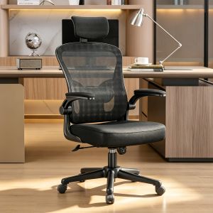 Rattantree silla de oficina ergonómica con altura ajustable,negro