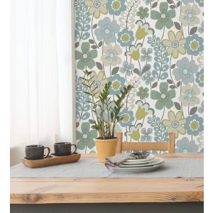 Papel pintado gaulan   de flores dibujadas estilo 5.23m²