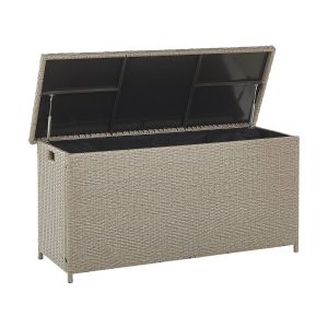 Arcón modena 126 cm 46 cm ratán sintético gris pardo
