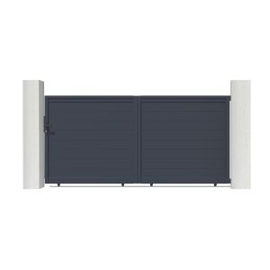 Pack puerta corredera eiger 3m h.140cm + 2 postes a.166cm