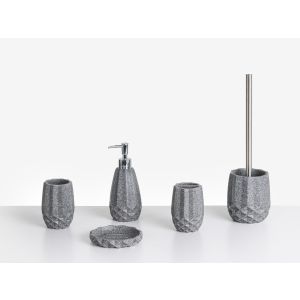 Conjunto de 5 accesorios de baño samiria gris