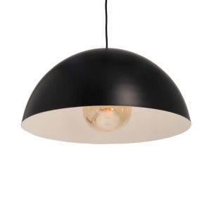 Lámpara coLGante de metal diámetro 40cm negro mate. Para bombilla E27