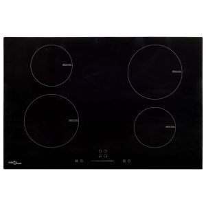 vidaXL placa de inducción con 4 quemadores control táctil 77 cm 7000 w