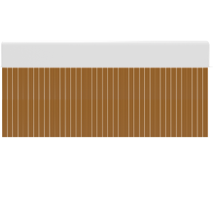 Cortina para puertas de PVC wave caramelo opaco / 90 x 210