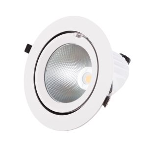 Foco downlight LED 40w 6000lm 4000ºk circular orientable 40.000h  [ho-cob-