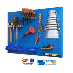 Panel de organización de herramientas 'click panel kit' azul 900 x 600 mm