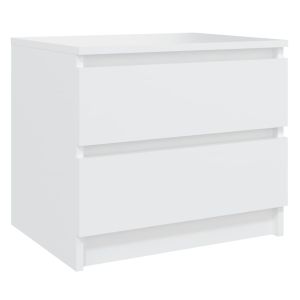 Casa lúmina - set  de 2 mesita de noche blanco madeira  50 x 39 x 43,5 cm