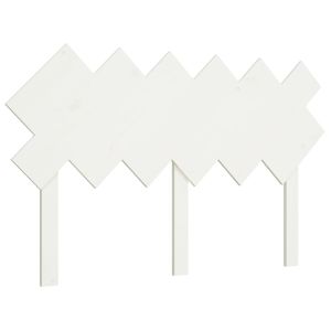 vidaXL cabecero de cama madera maciza de pino blanco 132x3x81 cm