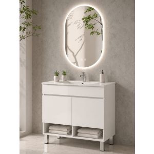 Mueble de baño con lavabo nebari sin espejo 70x45 cm blanco