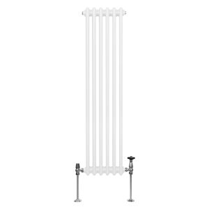 Radiador tradicional vertical de 2 columnas - 1500x 292mm - blanco