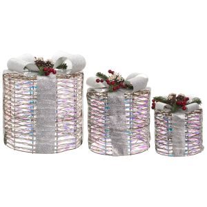 Decoración LED plateado julso