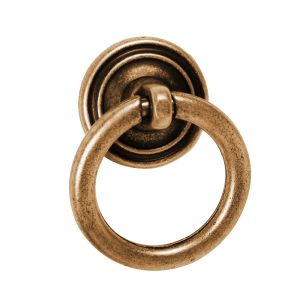 Tirador anillo laton antiguo 32mm, lote de 36
