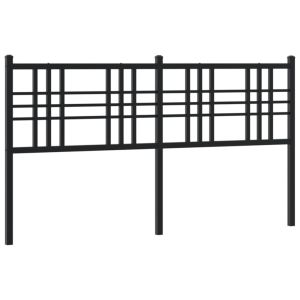 vidaXL cabecero de metal negro 160 cm
