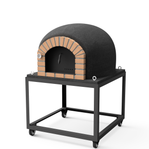 Horno de leña exterior de obra modelo stromboli negro - 80x80x152cm