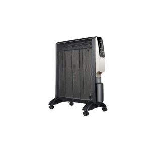 Radiador de mica 2000w 4 elementos negro oro remoto 2 potencias antivuelco