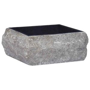 vidaXL lavabo mármol negro 30x30x13 cm